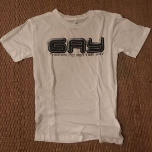 “Gay There’s No Better Way” T-Shirt Size Small